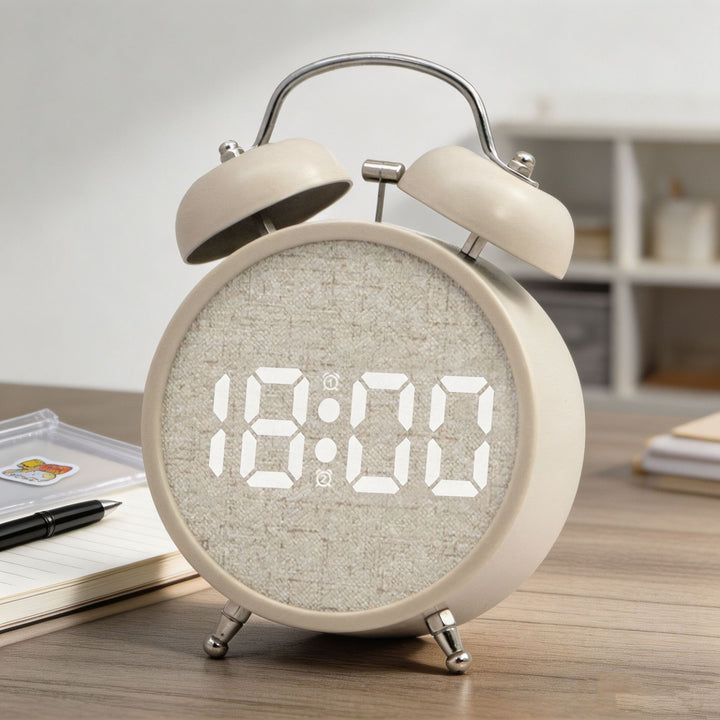 Digital Alarm Clock in Modern Design with Large LED Display Kalsten