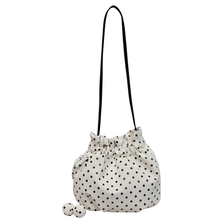 Playful Polka Dot Drawstring Crossbody Bag Kalsten