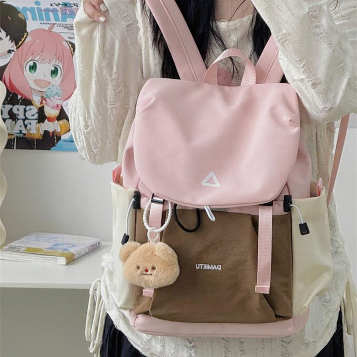 Stylish Multi-Pocket Drawstring Backpack