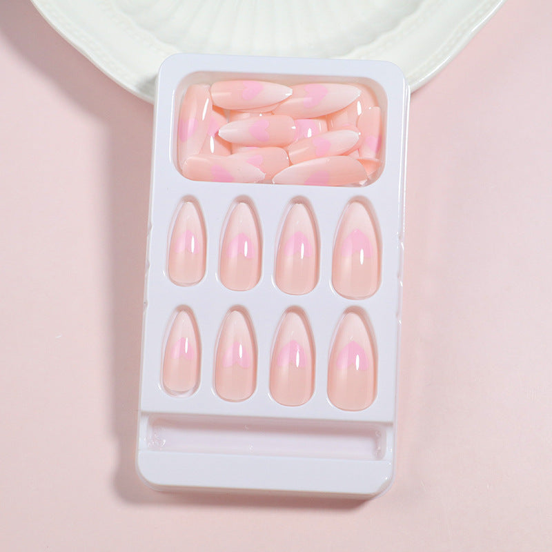Heart-Accent Press-On Nail Set Kalsten