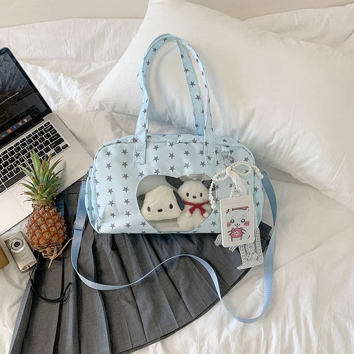 Star-Patterned Multi-Functional Handbag