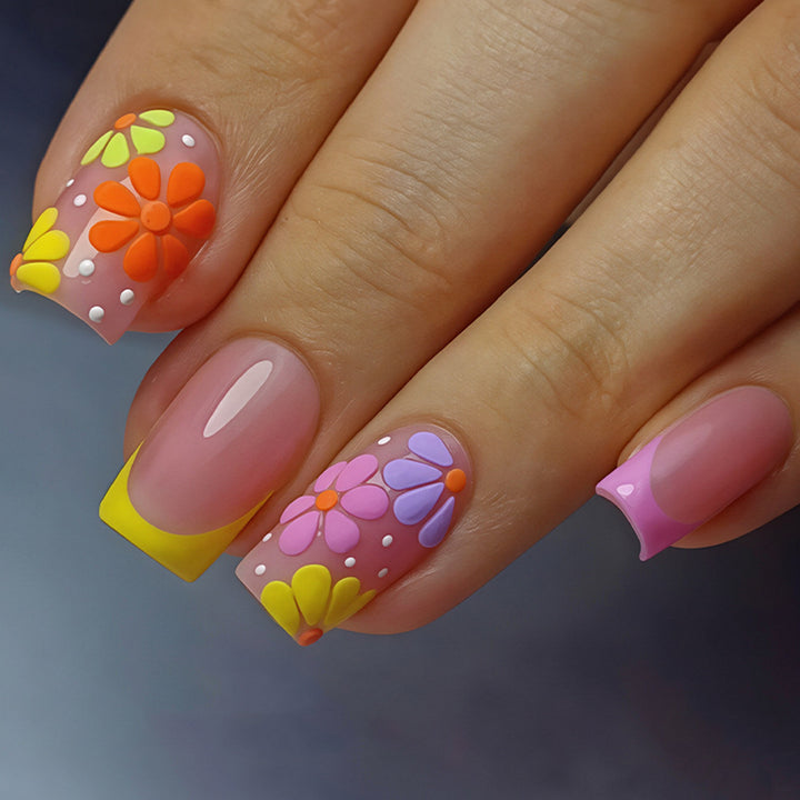 Decorative Floral Nail Art Design Kalsten