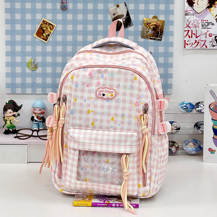 Playful Graphic Patterned School Backpack Kalsten