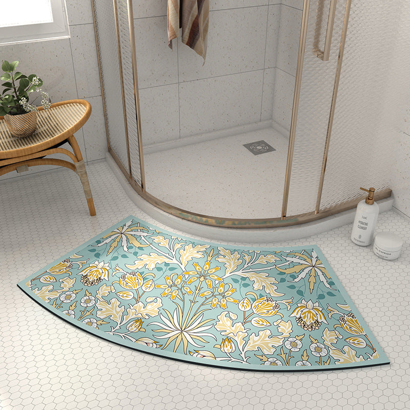 Artistic Floral Shower Mat