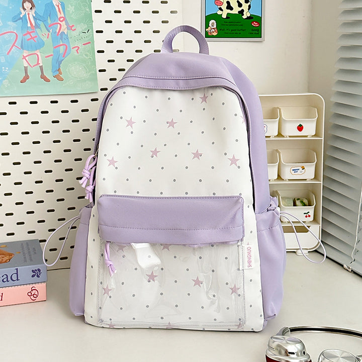 Star Print School Backpack Kalsten
