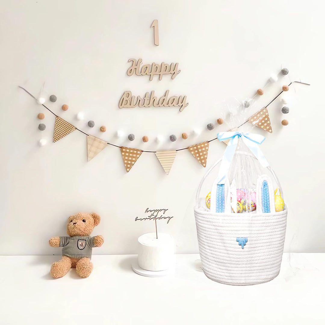 Playful Storage Basket in Rabbit Design Kalsten