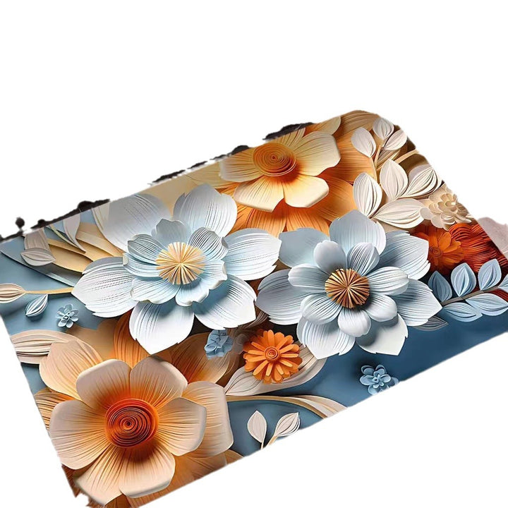 3D Textured Floral Mat Kalsten