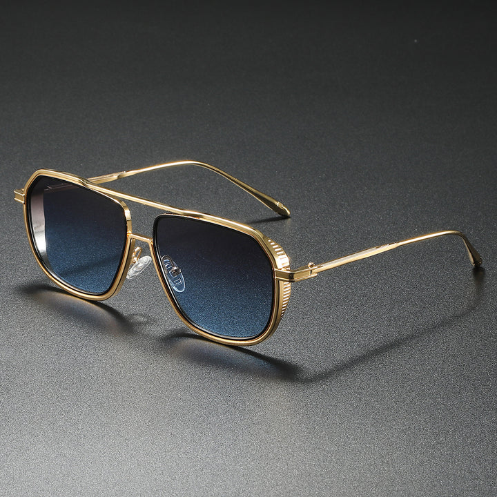 Women's Elegant Sunglasses with Angular Metal Frame Kalsten