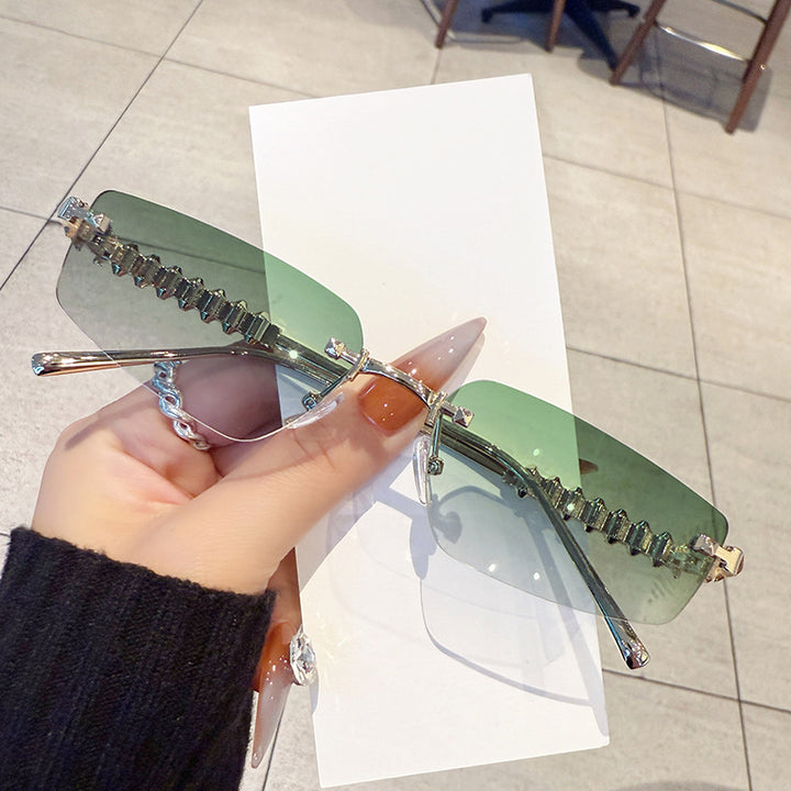 Fashion Forward Slim Rectangle Sunglasses