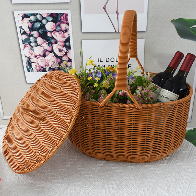 Artisan Woven Picnic Basket Kalsten