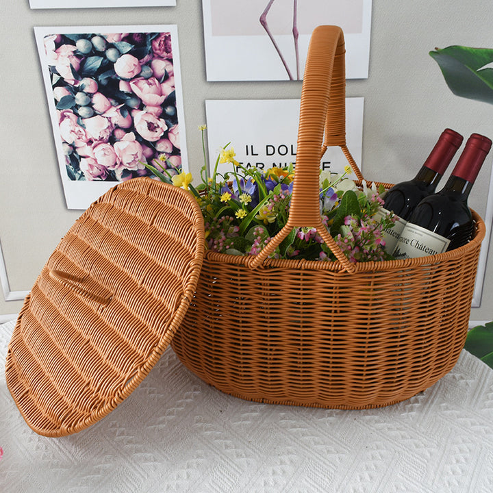 Artisan Woven Picnic Basket Kalsten