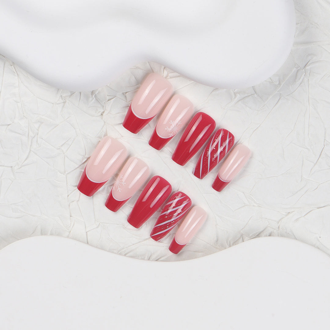 Long Elegant Press-On Nail Set Kalsten