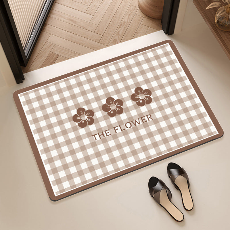 Stylish Floral Patterned Comfort Bath Mat Kalsten