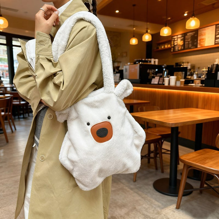 Plush Bear-Themed Tote Bag Kalsten