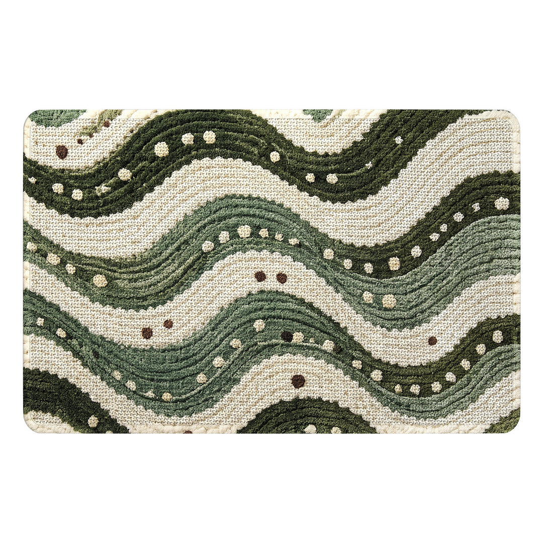 Textured Wave Pattern Area Mat Kalsten