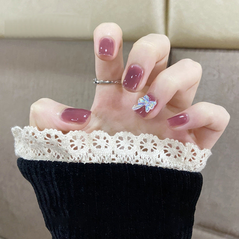 Decorative Floral Press-On Nail Art Set Kalsten