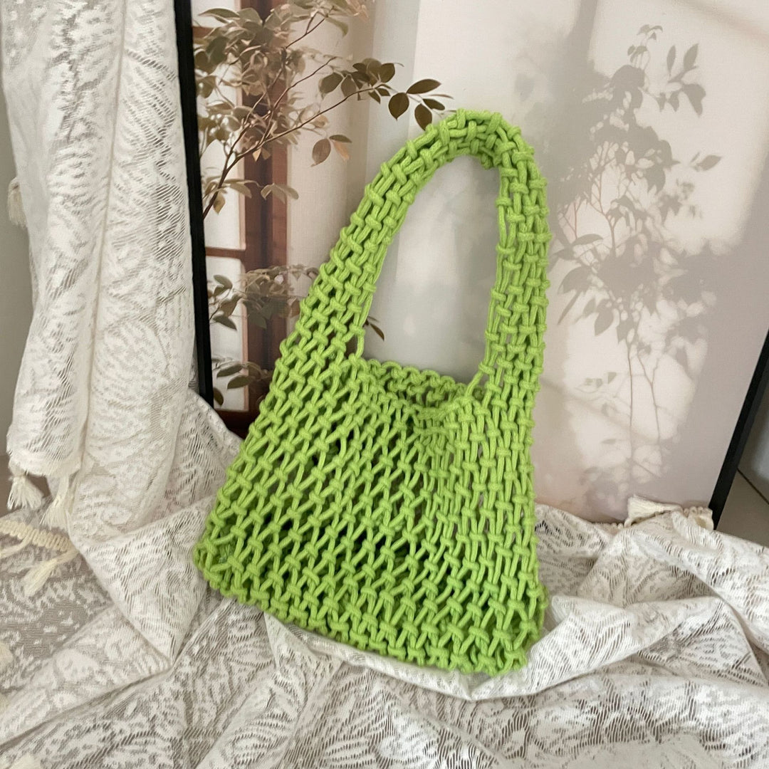 Hand-knotted tote bag with unique design Kalsten