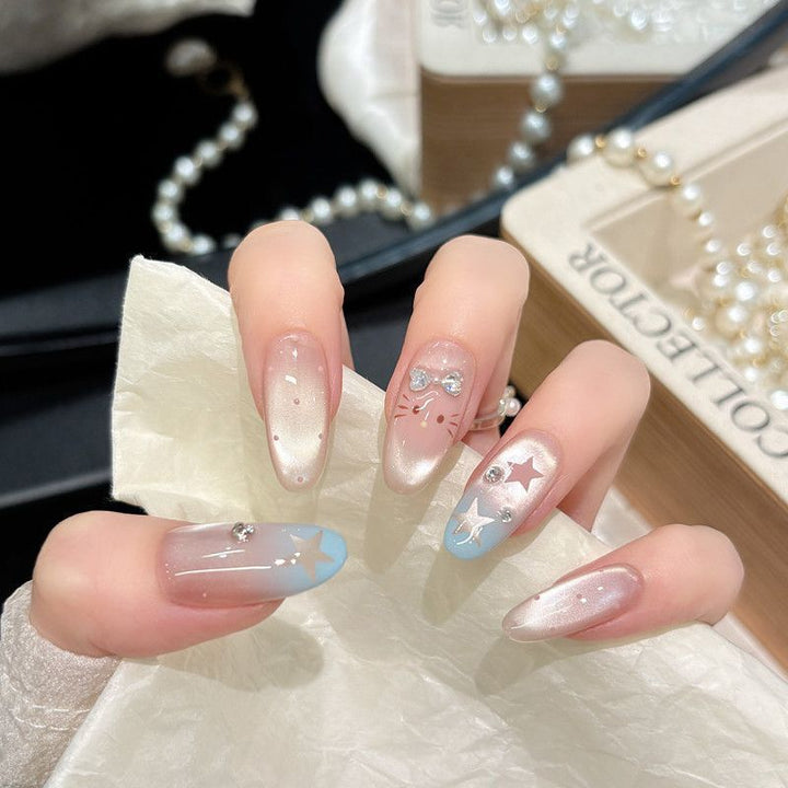 Premium Glittering Press-On Nail Extensions Kalsten