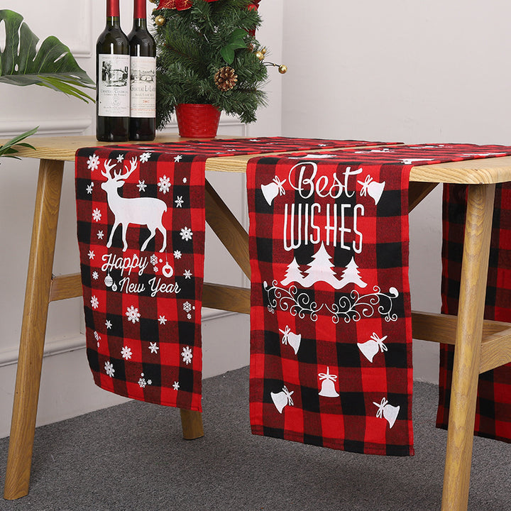 Festive table runner with Christmas motif Kalsten