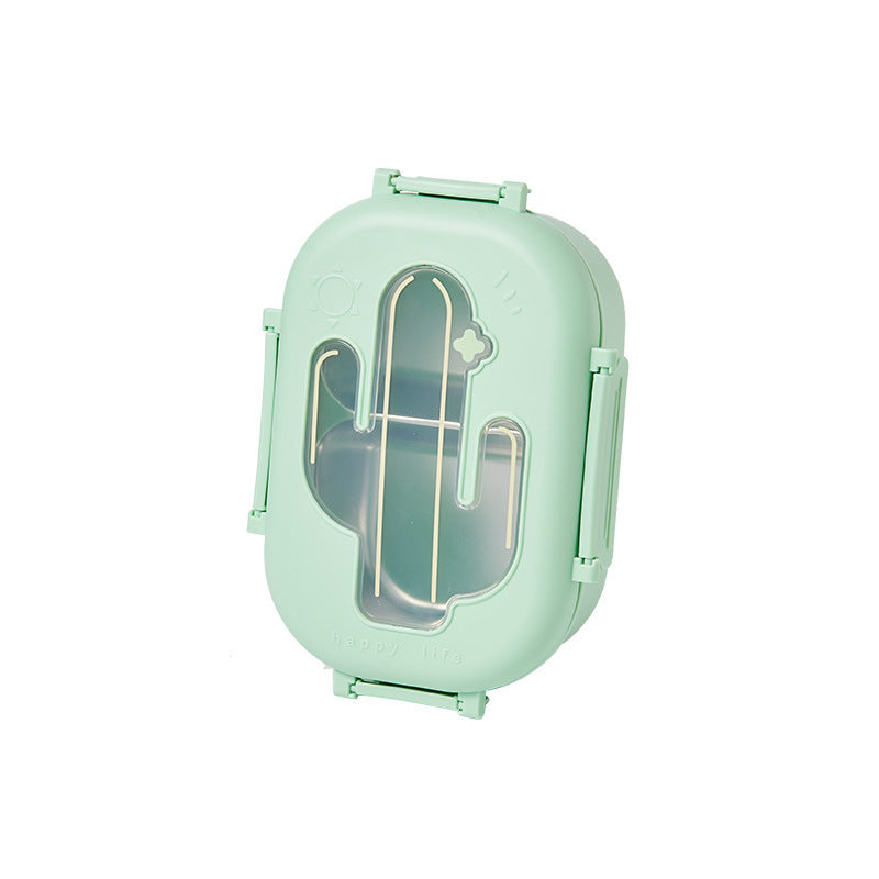 Cute Cactus-Themed Snack Storage Container
