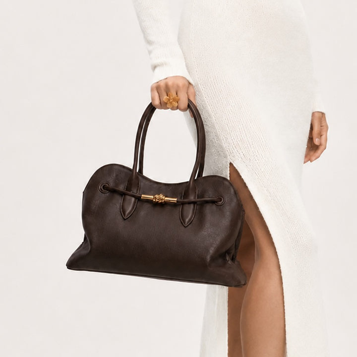 Accented Leather Handbag