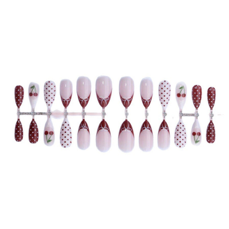 Cherry Blossom-Inspired Press-On Nail Art Set