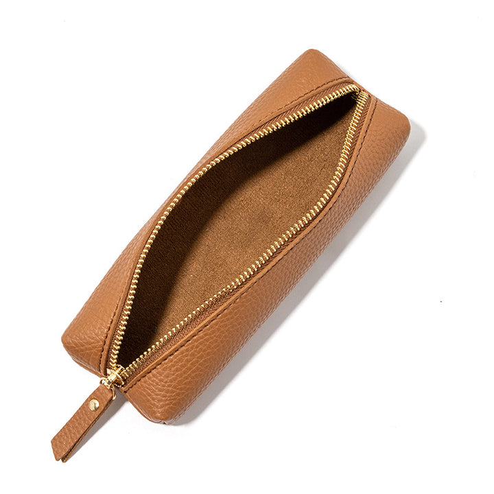 Premium Leather Zippered Pencil Case Kalsten