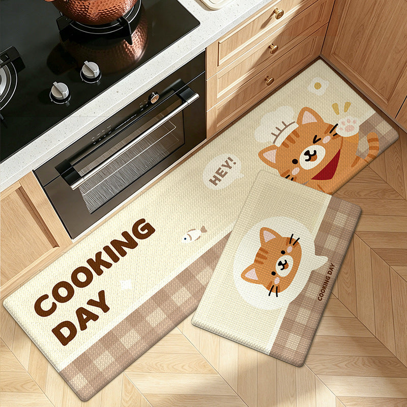 Playful Cartoon Kitchen Runner Mat Kalsten