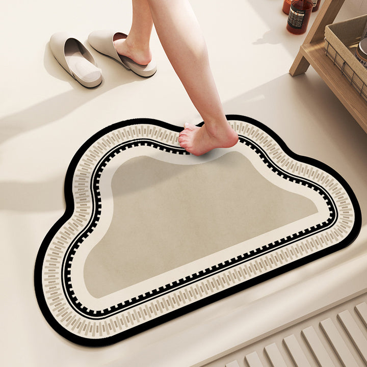 Soft Cloud-Shaped Bath Mat