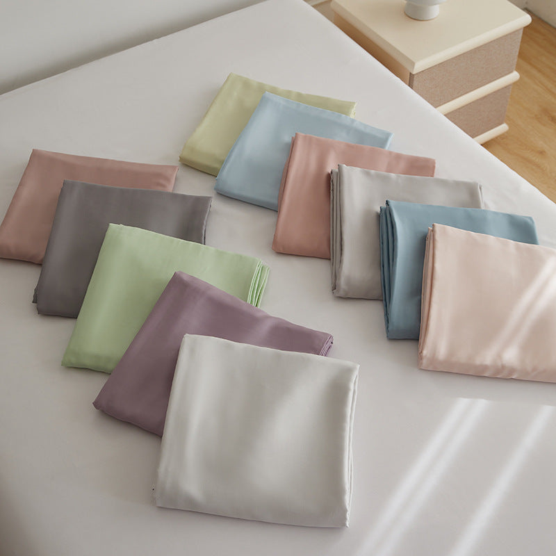 Premium satin bedding set made of microfiber with silky glossy surface
