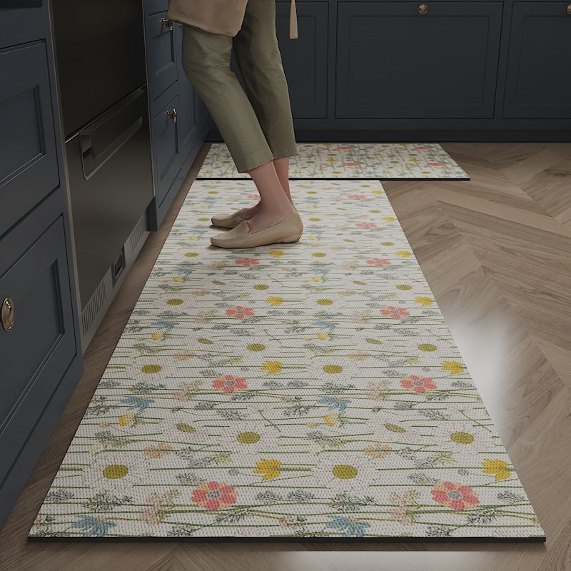 Floral Design Kitchen Comfort Mat