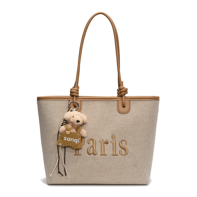 Elegant Paris Themed Tote Bag Kalsten