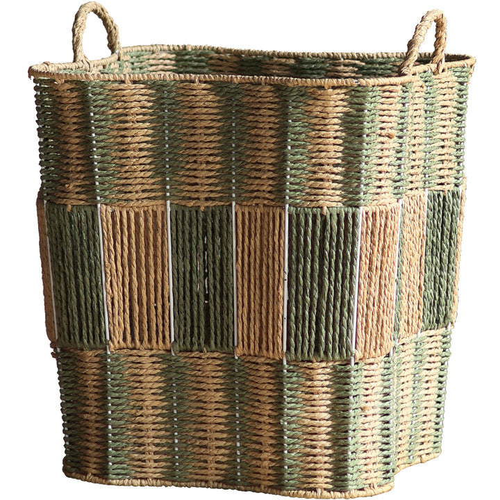 Handcrafted storage basket made of natural materials Kalsten