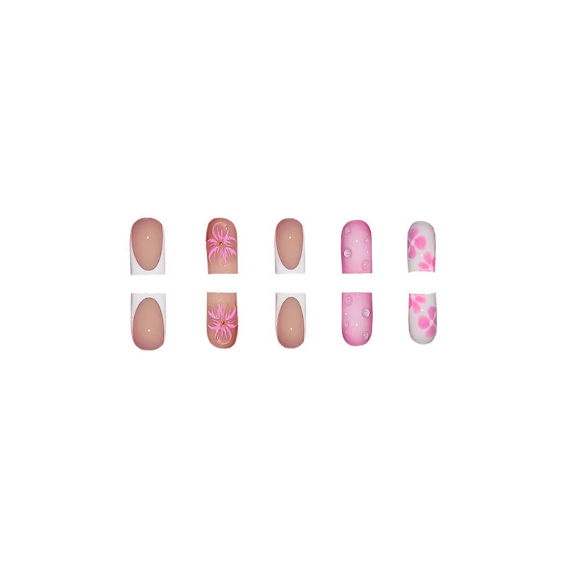 Floral Design Press-On Nail Art Extensions Kalsten