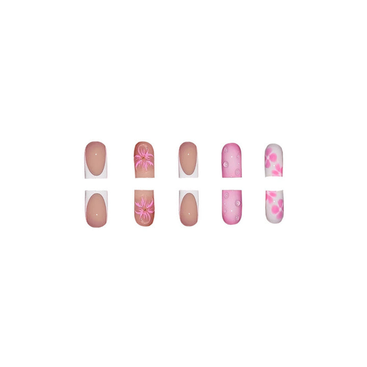 Floral Design Press-On Nail Art Extensions Kalsten