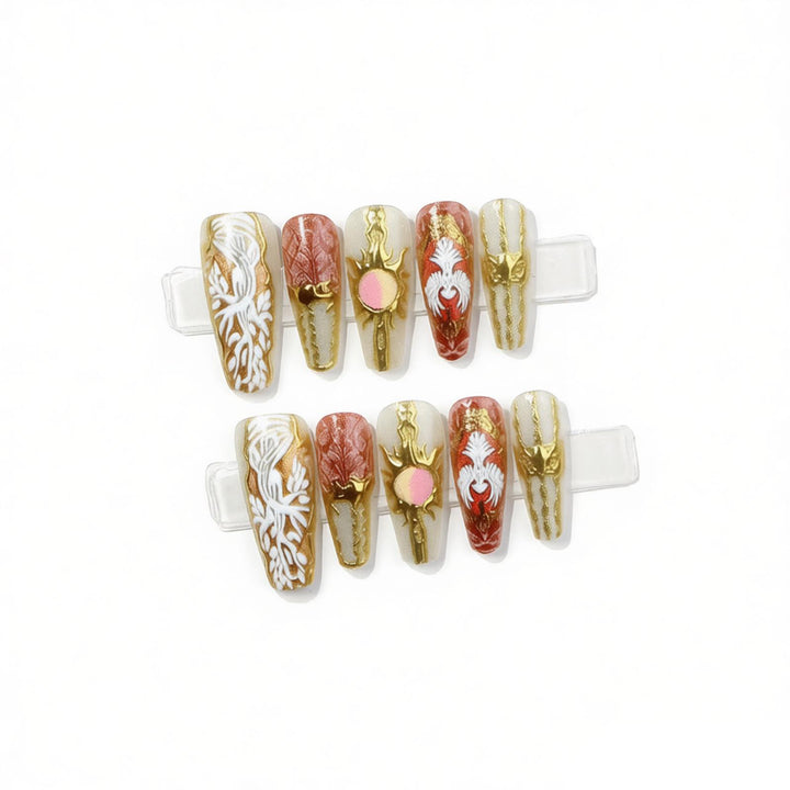 Artistic Press-On Nail Designs Kalsten