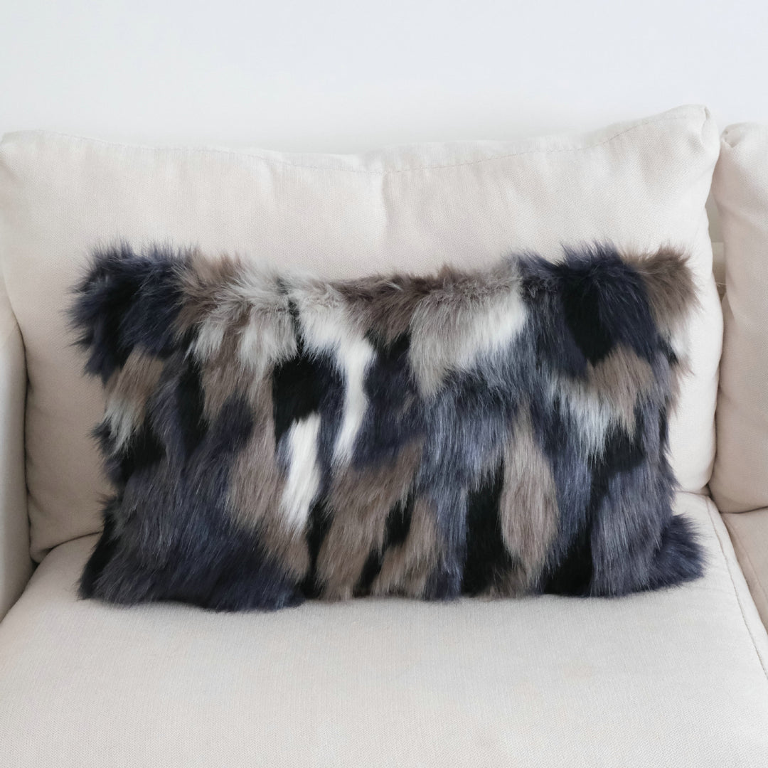 Faux Fur Accent Pillow for Home Decor