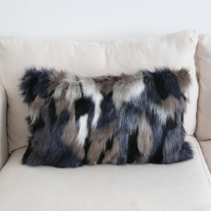 Faux Fur Accent Pillow for Home Decor