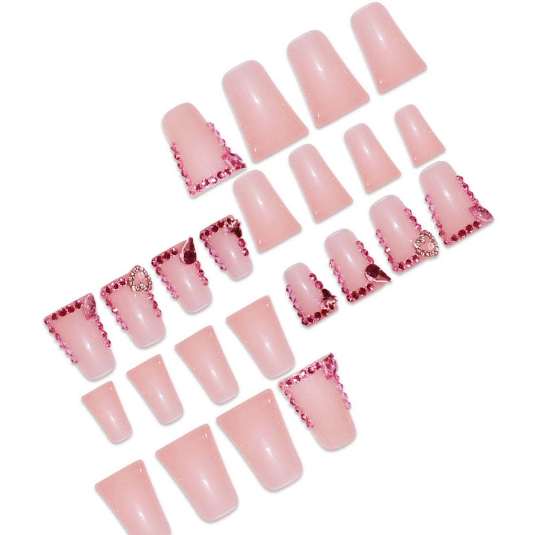 Elegant Rhinestone Embellished Press-On Nails Kalsten
