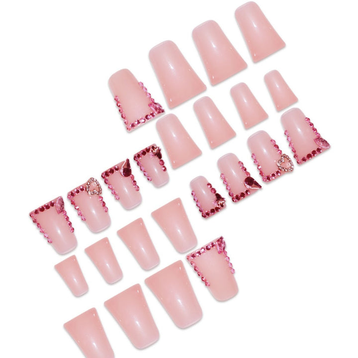 Elegant Rhinestone Embellished Press-On Nails Kalsten