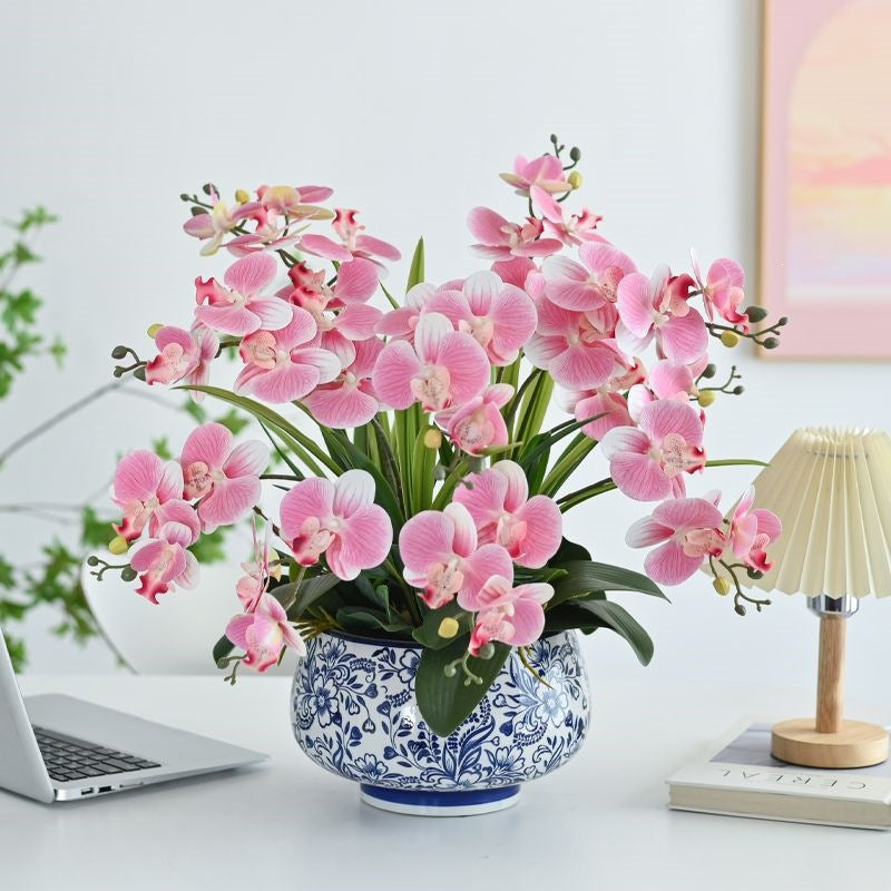 Lifelike Orchid Centerpiece