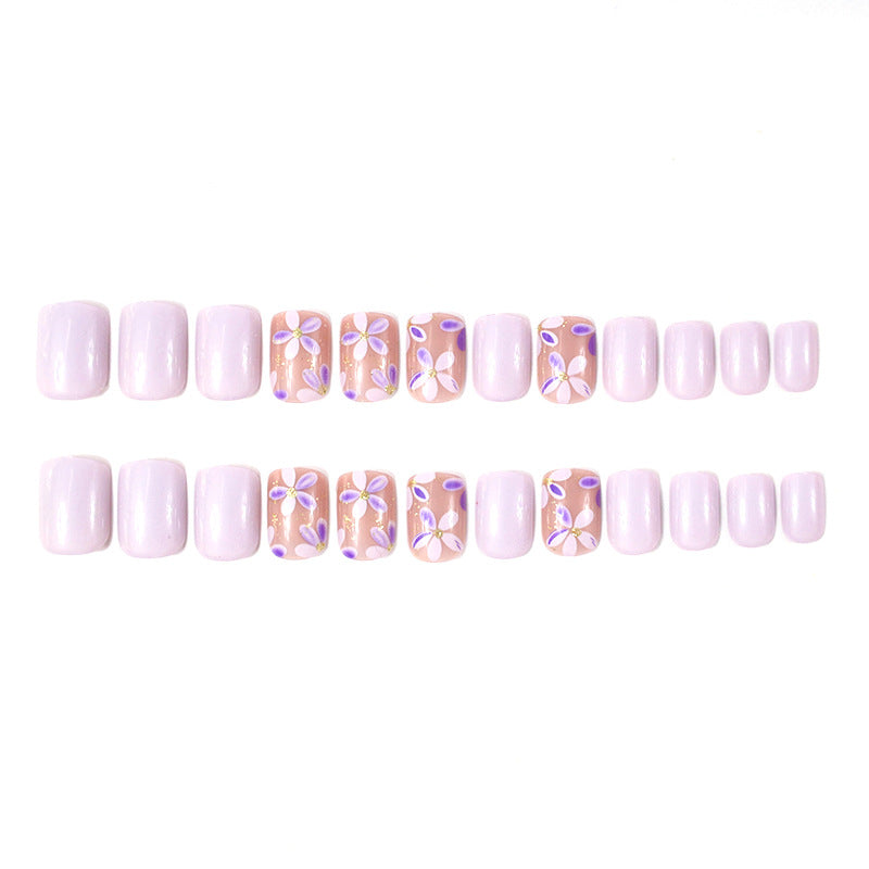 Floral Art Gel Nail Enhancements Kalsten