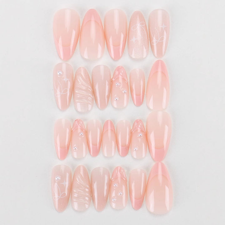 Elegant Artistic Press-On Nail Set Kalsten