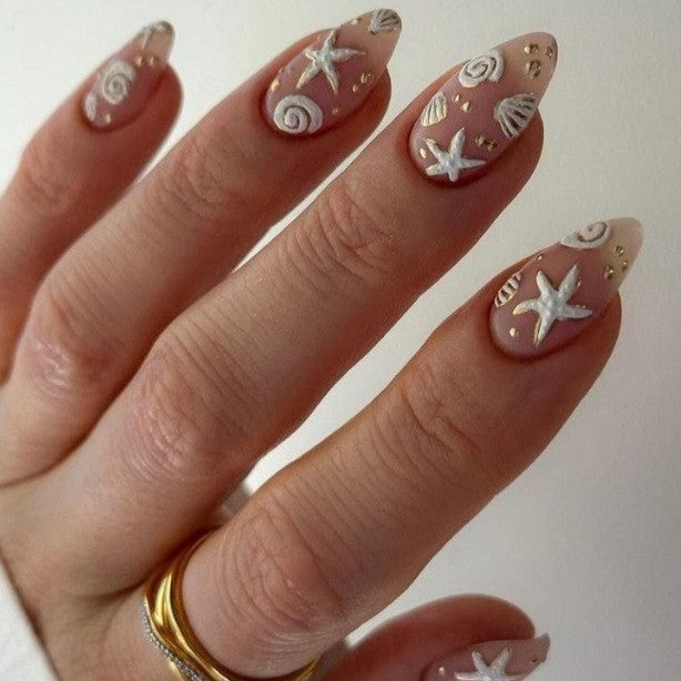 Coastal Themed Press-On Nails Kalsten