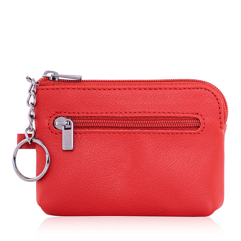 Compact Leather Zippered Cardholder Kalsten