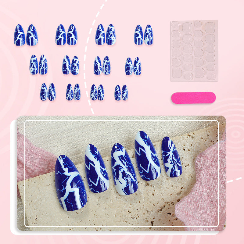 Artistic Lightning Bolt Press-On Nail Set Kalsten