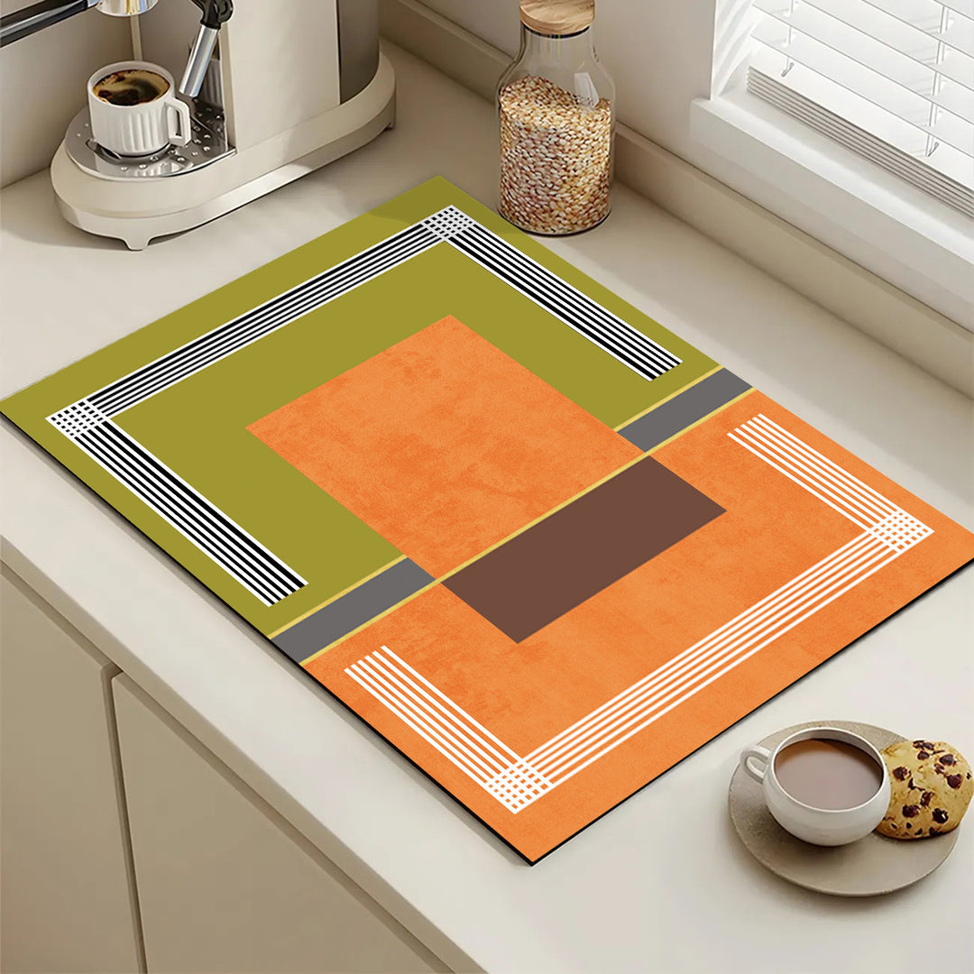 Playful Textured Kitchen Mat Kalsten