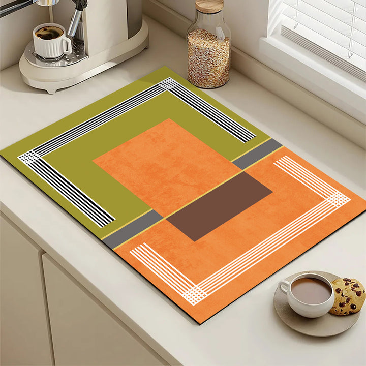 Playful Textured Kitchen Mat Kalsten