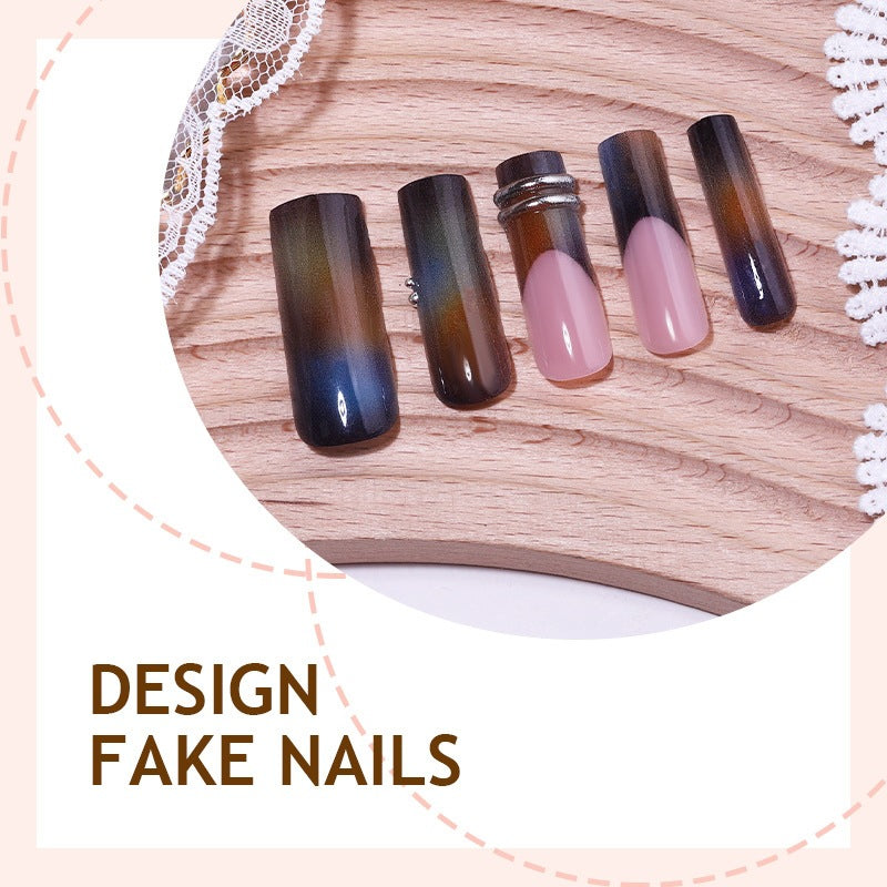 Acrylic Nail Set with Gradient Kalsten