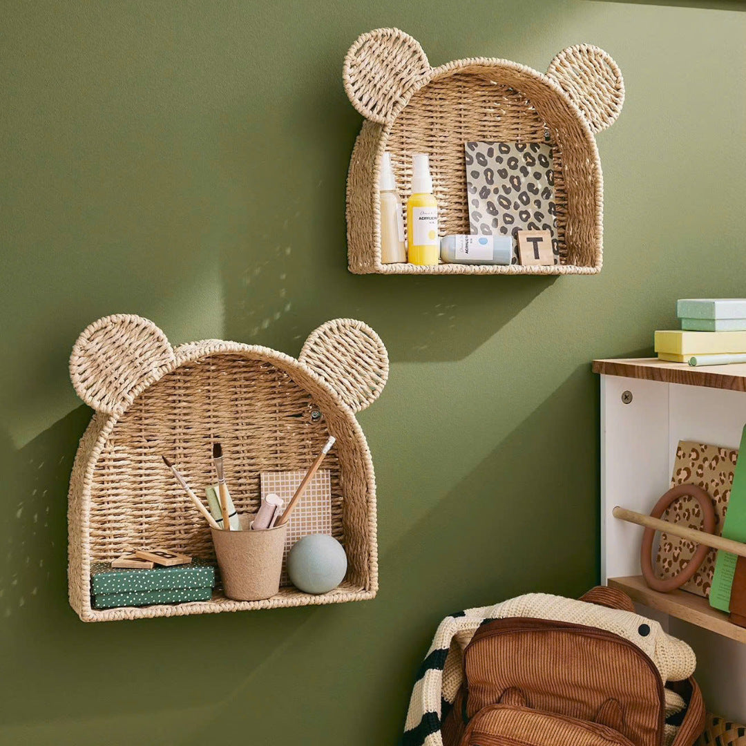 Playful storage basket with ears Kalsten